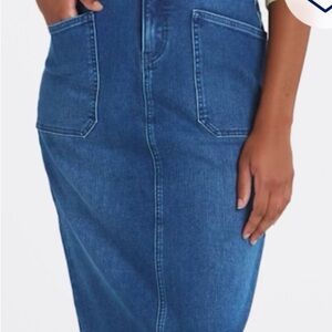 Mason & BelleDenim Midi Skirt